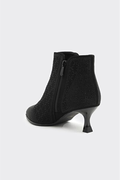 derinet Kısa Topuk Taşlı Kadın Bot
