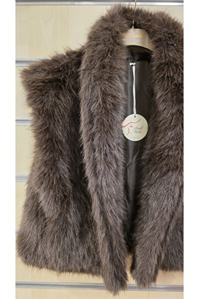 Park Moda Fur Vest Plain Pattern