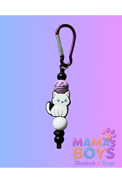 Kedi Charmlı Sevimli Anahtarlık