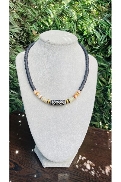 wanwa aksesuar قلادة فيمو سوداء