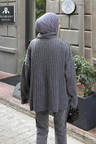 lamelif Turtleneck Sweater Anthracite