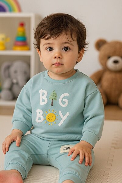 mini mia طقم أطفال من القطن بنسبة 100% من Big Boy