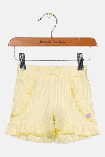Feetje Toddlers Girl Solid Basic Shorts, Yellow