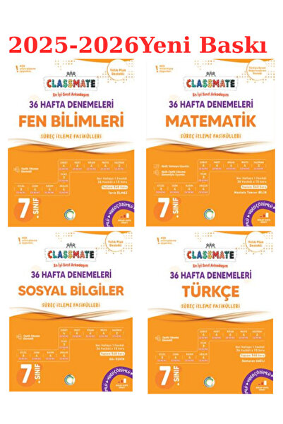 Okyanus Yayınları Okyanus 7. Sınıf Classmate Türkçe-Matematik-Sosyal-Fen 36 H...