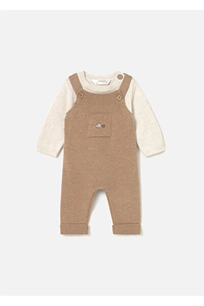MAYORAL Baby Boy Knitwear Salopet Sweater Set Beige 2646