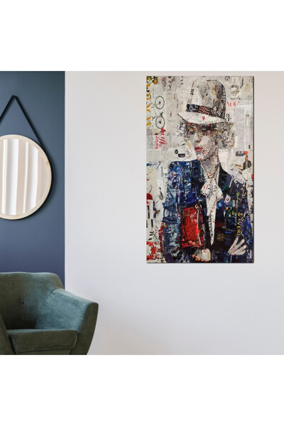 Generic لوحه جداريه كانفس - رسمة فنيه إمرأه - 30026