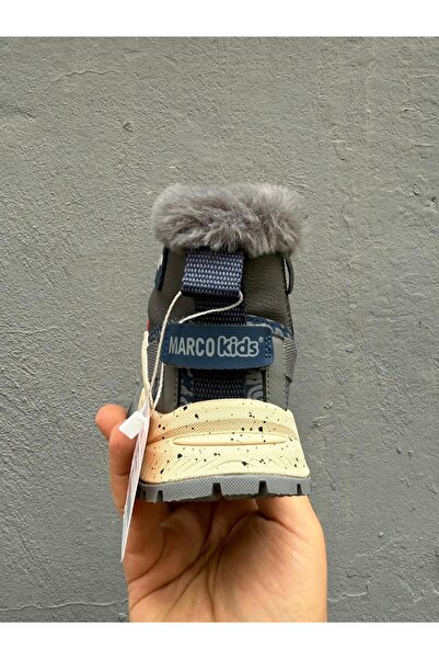 Marco Kids KÜRKLÜ ÇOCUK KAR BOTU, KAYDIRMAZ TABAN, SUYA VE SOĞUĞA DAYANIKLI, İTHAL ÜRÜN