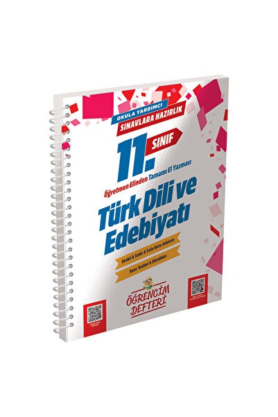 Murat Yayınları 3058 11.Sınıf Türk Dili Edebiyatı Öğrencim Defteri