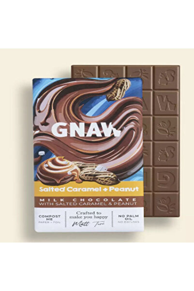 Gnaw كراميل مملح بالحليب + فول سوداني 15 × 80 جرام