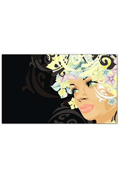 Generic لوحه جداريه كانفس - رسمة وجه إمرأه - 1515