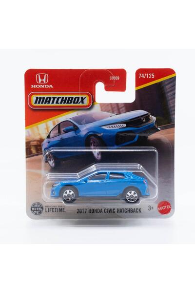 HOT WHEELS Matchbox 1:64 2017 Honda Civic Hatchback Mavi – Diecast Model Araba
