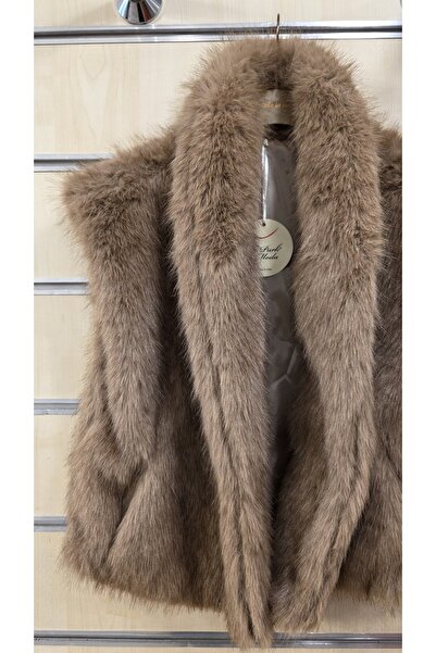 Park Moda Fur Vest Plain Pattern