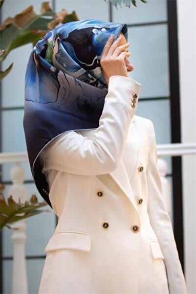 Vissona Μεταξωτό μαντήλι Tivil 51620 - 5 - 0032 - 0036 Αφηρημένο σχέδιο σε σκ...