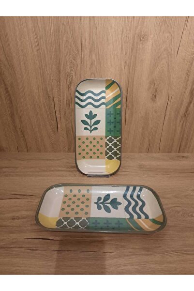 Keramika Boat Plate 2 Pieces 27X14 cm Digital Printing