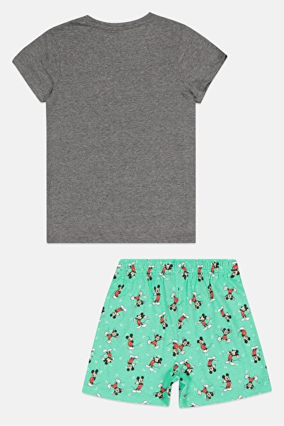 Zivame x Disney Kids Girl 2 Pcs Graphic Print Top And Shorts Pajama Set, Multicolor