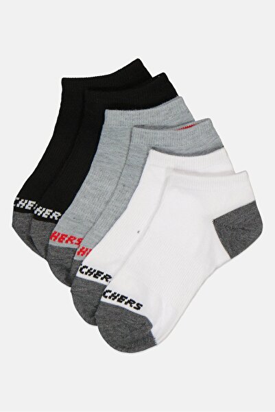 SKECHERS Kids 6 Pairs Boy Brand Logo Low Cut Socks, Multicolor