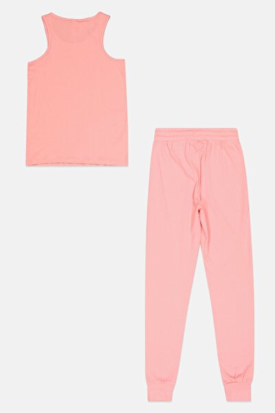 Zivame Kids Girl 2 Pcs Graphic Print Top And Bottom Pyjama Set, Pink