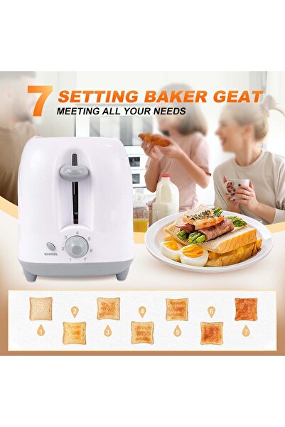 WINNINGSTAR 4-Slice Sandwich & Breakfast Maker 1200W (ST-9360) with 7 Browning Settings, Double-Sided Heating