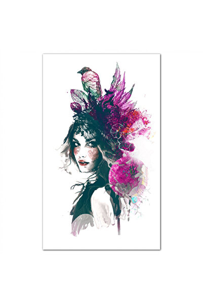 Generic لوحه جداريه كانفس - رسمه لإمرأه تخيليه - م1553