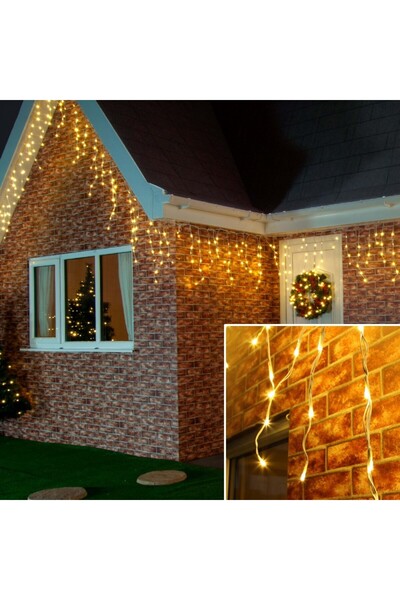 Bibilel Χριστουγεννιάτικα Φωτάκια Flippy® τύπου Fringe, 12 m, 300 LED, Διασυν...