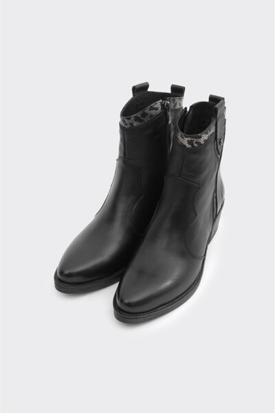 derinet Hakiki Deri KısaTopuk Kadın Bot