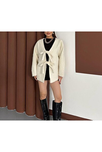 SUYA US WEAR Tie-Up Cardigan – Soft Texture, Oversized and Feminine Design