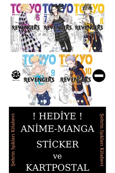 Gerekli Şeyler Yayıncılık Tokyo Revengers 6-7-8-9-10 Manga Seti (5 KİTAP) / A...