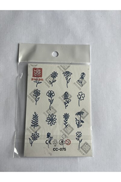 Airbrush Tattoo Parmak Dövmeleri Model4 11x8 cm Yarı Kalıcı Geçici Dövme Yapı...