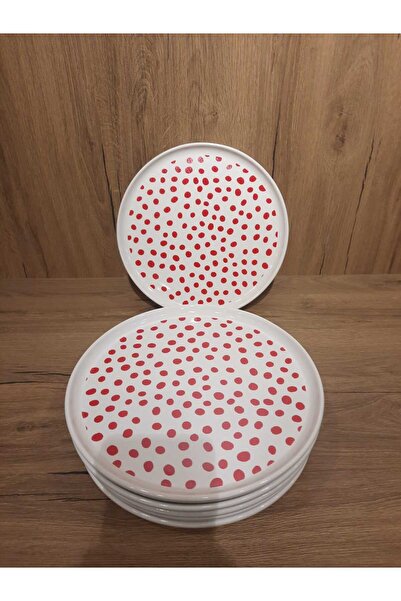 Keramika طبق بيتزا 22 سم 6 قطع نورديك لامع