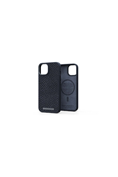 Njord Husă de protecție Somon cu MagSafe pentru iPhone 14 Plus, piele, neagră