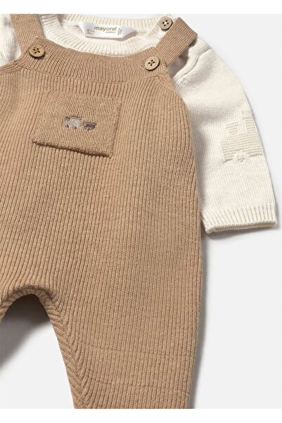 MAYORAL Baby Boy Knitwear Salopet Sweater Set Beige 2646