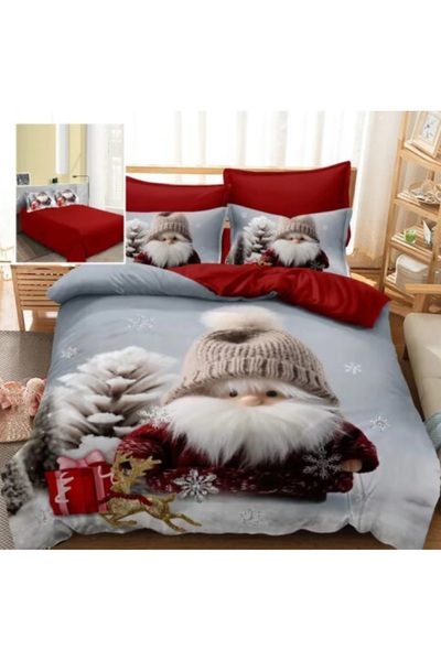 OEM Finet Christmas bedding, double bed, 6 pieces, Merry XMAS Collection 72
