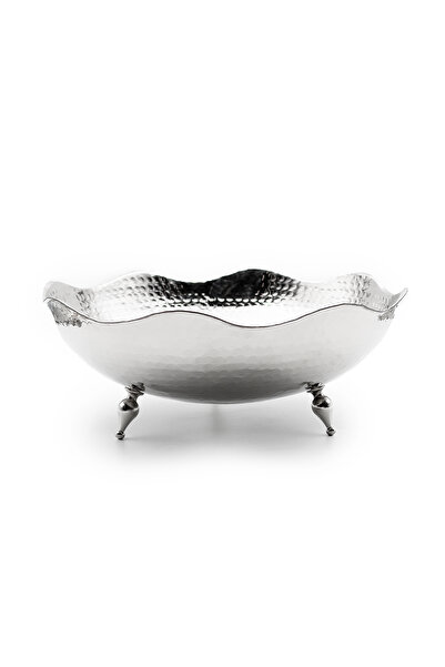 ANTEPSEPETİ BAKIR GÜMÜŞ KAPLAMA DALGALI GONDOL (24CM)