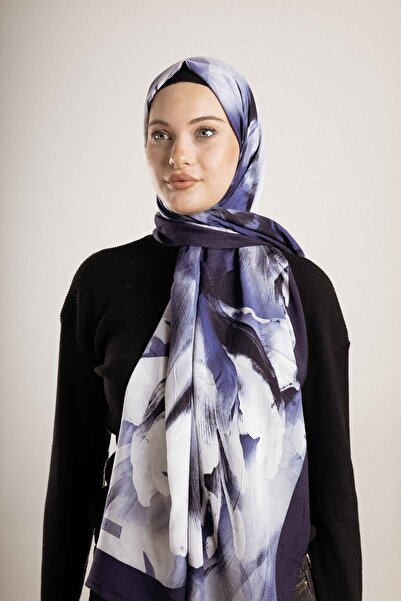 Akel Patterned Cotton Silk Shawl Pattern-3