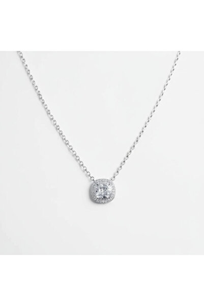Swarovski Crystal Elegant Baguette Solitaire Elegant Minimal Necklace