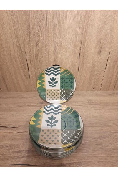 Keramika TATLI TABAĞI 6 ADET 16 CM MAT DİJİTAL BASKI