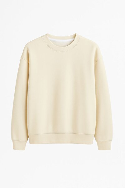 OLEXCA Unisex Bisiklet Yaka Oversize Sweatshirt OVERSIZE-SWEATSHIRT