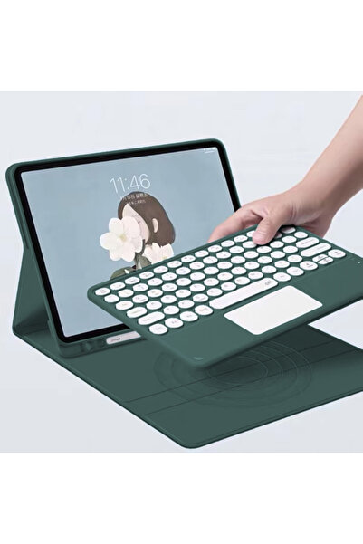 Other Husă cu tastatură Bluetooth și touchpad pentru iPad Air 13 Gen6 (verde)