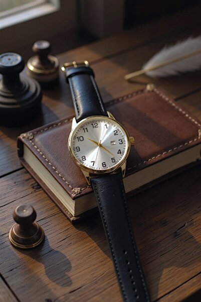 Neorney Premium Kayışlı Takvimli Erkek Kol Saati