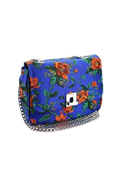 MENBUR Geanta Albaretto albastra model floral crossbody