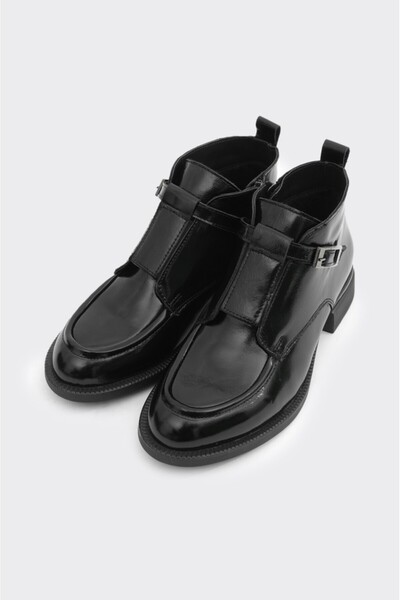 derinet Fermuarlı Hakiki Deri Kadın Bot