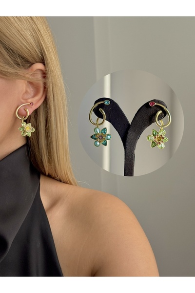 YOUES JEWELRY Steel Flower Idyllia Women's Earrings