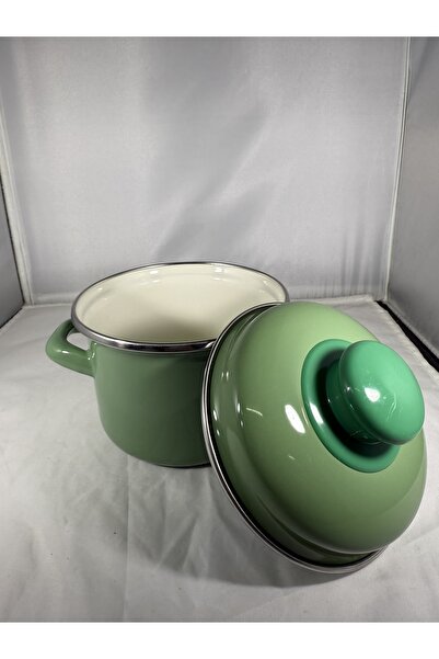 EmayeBurada Flame Enamel Mini Pot Egg Boiling Food and Sauce Pot 12cm 900ml