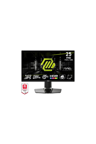 MSI MAG 255PXF 24.5 1920x1080 FHD 300Hz 0.5ms HDMI DP FreeSync Premium IPS Gaming Monitör