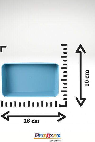 Bonjour Gift & Hobby 2 Compartments Rectangular Portable Food Container Lunch Box Diet Nutrition Box Storage Container