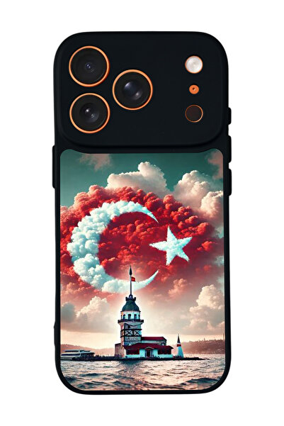 Aksel Kılıf غطاء حماية متوافق مع هاتف Apple iPhone 17 Pro Max، أسود غير لامع،...