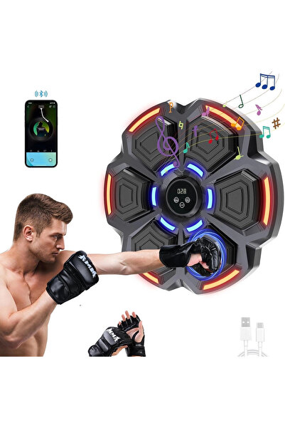 Epilons Bluetooth Hoparlör Özellikli Duvar Boks Makinesı 9 Mod Seviye Ayarlı Müzikli Boks Makinesı