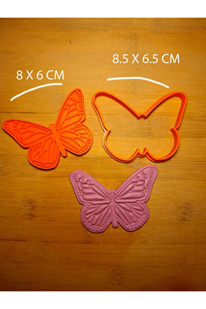 Enceramic 2 Lİ 8 CM KELEBEK KURABİYE SERAMİK & POLİMER KİL KALIP