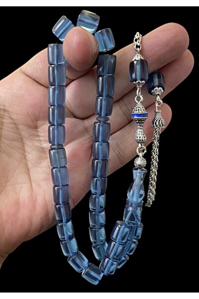 Trikala سبحة من العنبر الناري القابل للضغط، قابلة للتجميع، مقاس 10×9 ملم