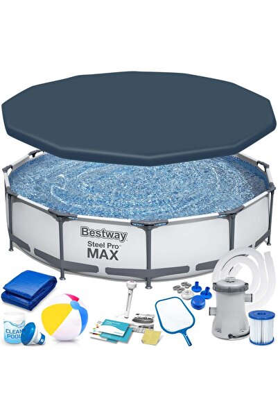 Other Basen ogrodowy stelażowy 366 x 76 cm 16w1 Bestway 56416